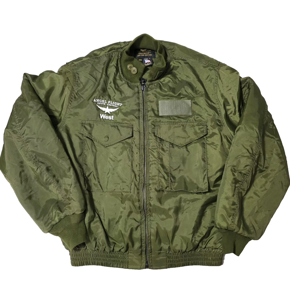 Cockpit USA G-8 WEP Flight Jacket Sage Green Men’s 48 Aviator Military VTG Y2K
